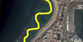 Plano sobre Google Maps de la configuración que tendrá el medusario